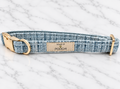 BLUE TWEED COLLAR