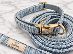 BLUE TWEED COLLAR